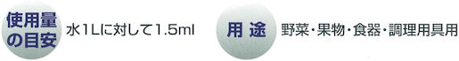 �g�p�ʂ̖ڈ��Ɨp�r�F�Ɩ��p�`���[�~�[�O���[��