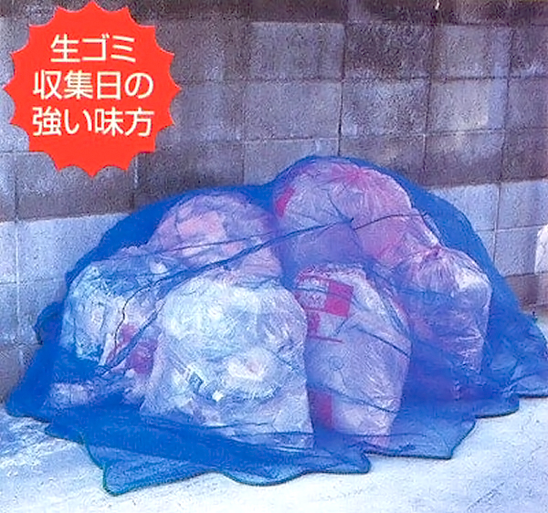 クロウ知らず　使用例　［ハト、カラス、鳥害対策、寄せ付けない、鳥よけ、ゴミ収集所］