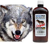 ウルフピー　液体　製品特徴１ [小動物、鹿（シカ）、熊（クマ）、猪（イノシシ）、猿（サル）、忌避、動物よけ、簡単、害虫駆除、対策、安い、写真]